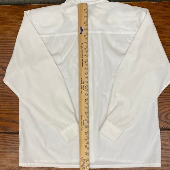 VTG Koret Womens M Embellished Pearl Button Blouse Embroidered Demure Western - Picture 16 of 16